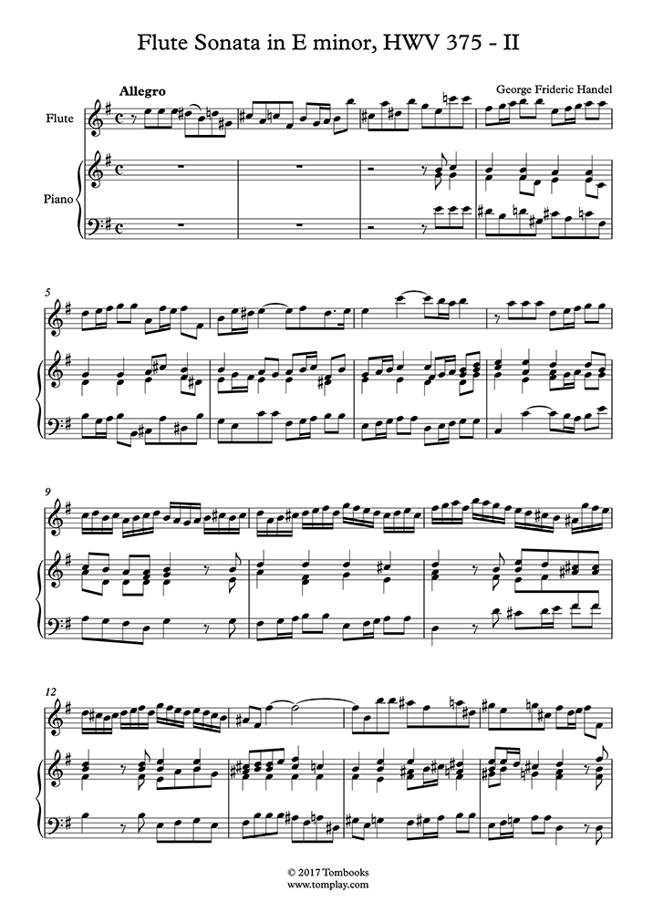 Georg Friedrich Haendel - Free Sheet Music To Download In PDF, MP3 & Midi